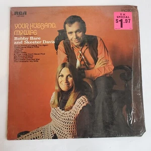 BOBBY BARE AND SKEETER DAVIS Your Husband, My Wife LP VINYL USA Rca Victor 1970 - Picture 1 of 7