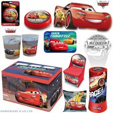 BOYS CHILDRENS DISNEY CARS TOY CHESTS BOXES PILLOWS LAMP BIN PLATE RUG RED DUVET