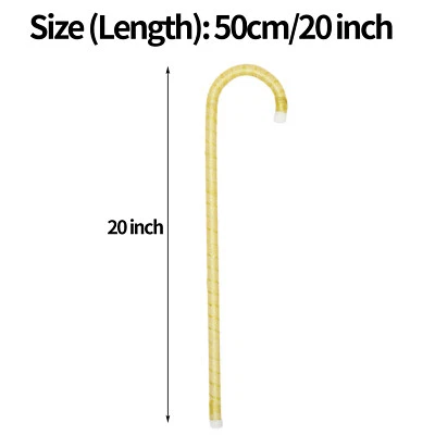 Children 50cm Stick Dance Show Cane Stage Walking Durable Crutch Plastic Props - Image 1 of 4
