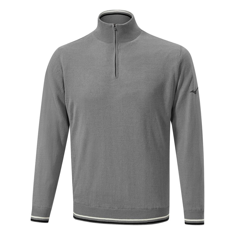 Mizuno Herren Windproof Pullover Jumper, Farbe: Grau