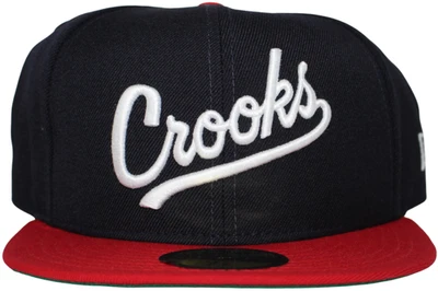 Gorra Crooks & Castles Play Ball New Era Azul Marino Talla 7 1/8 De Colección Rara Foto 1 de 4