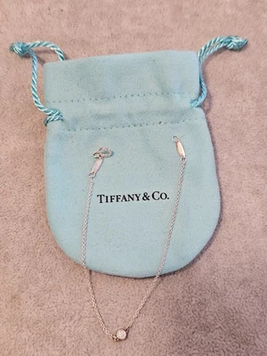 TIFFANY&Co. Elsa Peretti By The Yard Diamond Bracelet Sterling Silver 925 w/bag  - Image 1 of 4