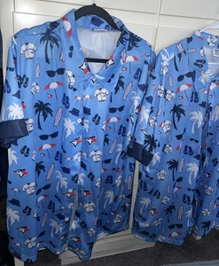 Toronto Blue Jays Hawaiian 2024 Spring Training Day Baseball MLB Shirt Mens XL - Picture 1 of 4