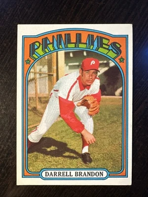 1972 TOPPS #283 DARRELL BRANDEN PHILLIES EX-MT *Hot Corner Vintage* A - Image 1 of 2