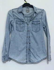 Denim Co blau Chambray Jeanshemd Größe 8 - Bild 1 von 5
