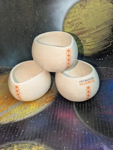 Set of THREE (3) Max Brenner 8 oz Hot Chocolate Hug Mugs, White - some crazing - Picture 1 of 24