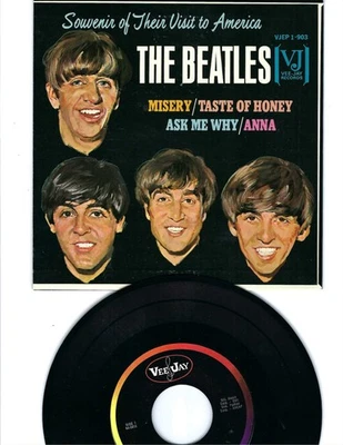 4 SONG EP- THE BEATLES- "SOUVENIR OF THEIR VISIT TO AMERICA"- VEE JAY 903 - Image 1 of 2