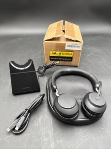 Casque stéréo sans fil Jabra Evolve2 65 avec support de charge station d'accueil HSC110W CERT RFRB - Photo 1/10