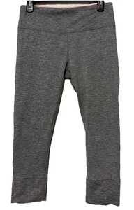 Marika Sport Women Gray Capri Leggings Yoga Pants Size M 8-10 Pockets - Picture 1 of 12
