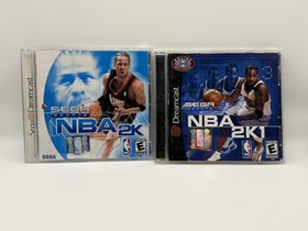 SEGA Dreamcast Games Sega Sports NBA 2K & 2K1 w/ Manual Untested Good Condition 