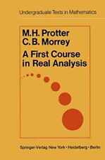 A first course in real analysis - Hardcover, by Protter M.H. and - Acceptable n