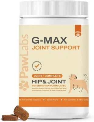 BRRANDED G-Max Joint Support for Dogs - Maximum Strength Hip & Joint Supplement with Gluc