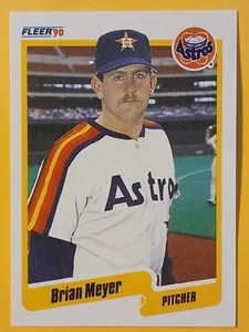 1990 Fleer Baseball Card Brian Meyer Houston Astros #232 - Picture 1 of 2