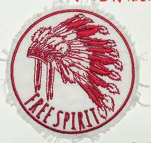 free spirit Indian Chief Feather Totem embroidered Iron/Sew ON Patch 3366