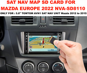 Mazda MX-5 , MAZDA 6, MAZDA 5 - SAT NAV MAP SD CARD EUROPE 2022 NVA-SD8110