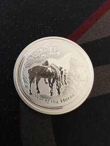 2014 1/2oz Lunar Year of The Horse Silver Coin .999 Perth Mint Series 2 - Picture 1 of 4