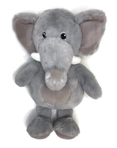 YuMe Gray Elephant Plush Circle Tummy Target Stuffed Animal Maxx Marketing - Picture 1 of 2