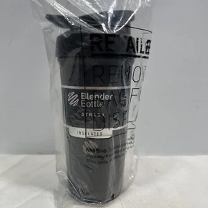 Blender Bottle Strada Thermal Insulated Stainless Steel, Black, 24 oz ~ NEW - Picture 1 of 7
