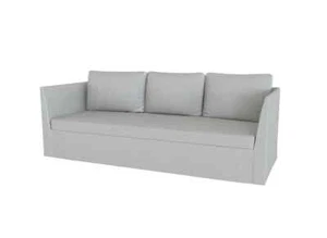 Ikea Brathult 3 Seat Sofa Cover - Grey Linen Blend - Picture 1 of 2