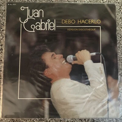 Juan Gabriel, Debo Hacerlo / Pensamientos 1987 Mexican 12" Single, Latin Pop - Image 1 of 4