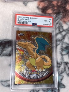 2000 Topps Chrome #6 Charizard Pokémon TV PSA 8 NM-MT