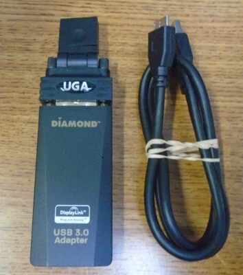 5x Diamond Multimedia USB 3.0 a VGA/DVI/HDMI Video Gráficos Adaptador + Cable Foto 1 de 4