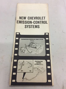 Vintage GM Chevy Literature New Chevrolet Chevy Emission Control Systems - Picture 1 of 4