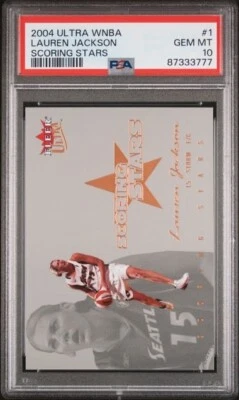 2004 Ultra WNBA Scoring Stars Lauren Jackson PSA 10 Australia Seattle Storm - Image 1 of 2