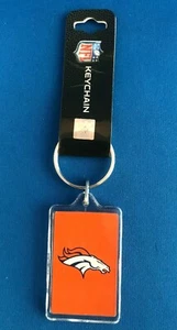 Denver Broncos Acrylic Two-Sided Key Chain 3 3/4" NFL Licensed NWT - Picture 1 of 3