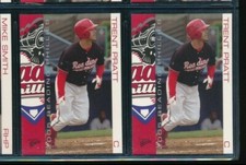 Lot (2) 2005 MultiAd #18 Trent Pratt Reading Phillies (CF66) SWSW6