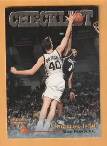 Allen Iverson Georgetown Hoyas 1996 Score Board Rookies #79 Salón de la fama 8N - Imagen 1 de 2