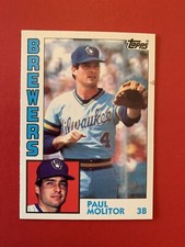 1984 Topps Tiffany 60 Paul Molitor Brewers (Smudge)