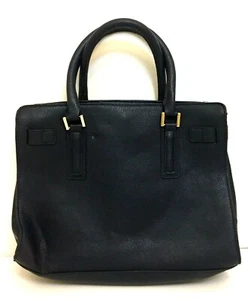 Merona Navy Blue Medium Hand Bag Pockets - Picture 1 of 11