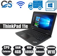 LENOVO ThinkPad 11e 11.6" LAPTOP INTEL CELERON 4GB DDR3 RAM 500GB HDD WINDOWS 10