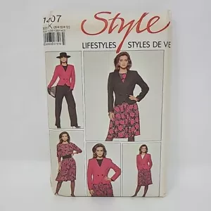 Style 1407 Misses Jacket Top Skirt Trousers Sewing Pattern Sz 8-12 Uncut - Picture 1 of 3