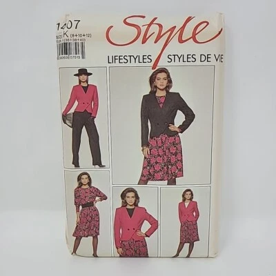 Style 1407 Misses Jacket Top Skirt Trousers Sewing Pattern Sz 8-12 Uncut - Image 1 of 3