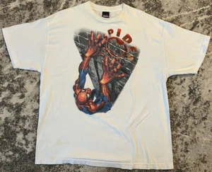 Vintage RARE 2002 Spiderman Tobey Maguire Promo T-Shirt Movie Marvel Size XL - Picture 1 of 6