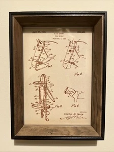 Polo Bridle Patent Print 20x16cm - Picture 1 of 2