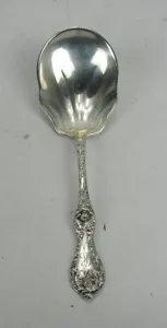 "Cuchara para servir peonía de plata esterlina Reed & Barton LES CINCO FLORES 7/8" - Imagen 1 de 4