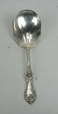 Reed & Barton LES CINQ FLEURS 纯银勺子牡丹 2.1 Toz 7 7/8 — 第 1/4 张图片