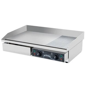 Gastro Elektro Grillplatte Halb Gerillt 73 cm Griddleplatte Hamburger Bratplatte - Bild 1 von 1
