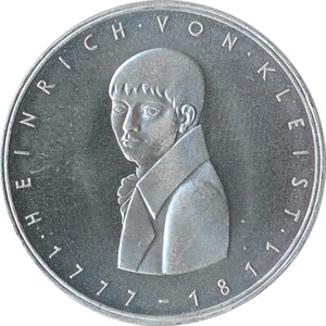 BRD 5 DM 1977 G Heinrich von Kleist Silber* - Bild 1 von 2