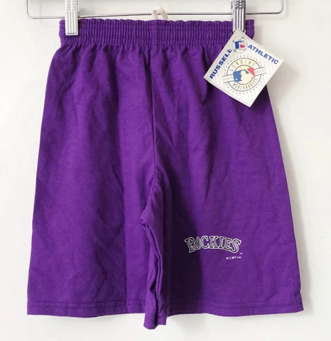 vintage colorado rockies shorts russell athletic youth size medium deadstock NWT Cover