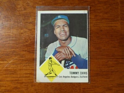 1963 FLEER BASEBALL #340 TOMMY DAVIS LOS ANGELES DODGERS VG-EX Q-533 - Image 1 of 2