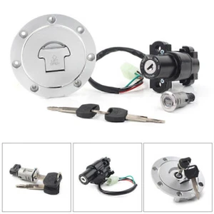 Seat Lock Key Fuel Gas Tank Cap Ignition Switch Kit For Honda CBR1000RR CBR600RR - Picture 1 of 12