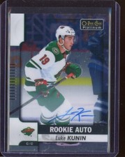 2017-18 O-Pee-Chee Platinum Rookie Autographs #RLK Luke Kunin