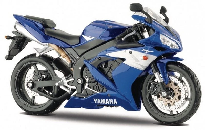 YAMAHA YZF-R1 - 2004 - blue / white - Maisto 1:12 - Photo 1/4