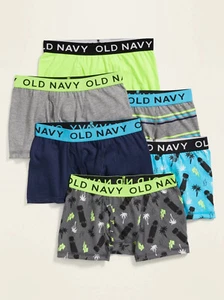 Old Navy Kid Boys Underwear 6pk Boxer Brief Sports Skater Stripes Size Small - Picture 1 of 1