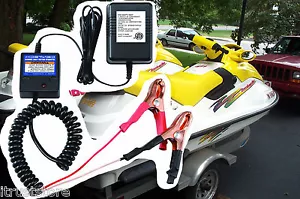 Nuevo cargador de mantenimiento de batería Sea Doo WaveRunner embarcación jet ski 12 V - Imagen 1 de 3