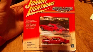 Johnny Lightning 2001 1970 Yenko Nova Deuce rojo y negro Muscle Cars EE. UU. #KN - Imagen 1 de 9